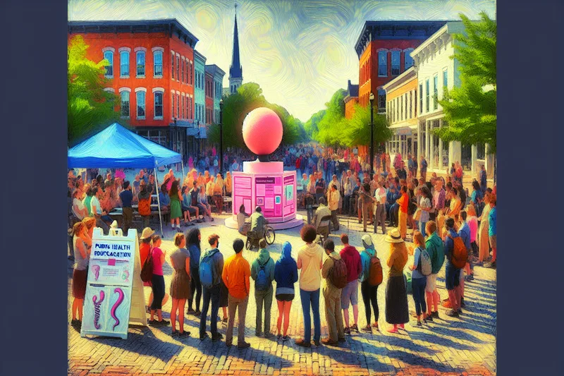 Éducation sexuelle de rue avec clitoris géant - événement Clitoris-moi en Suisse