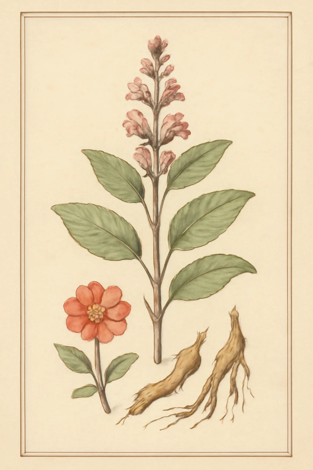 Illustration éditoriale botanique — Clitoris-moi.ch