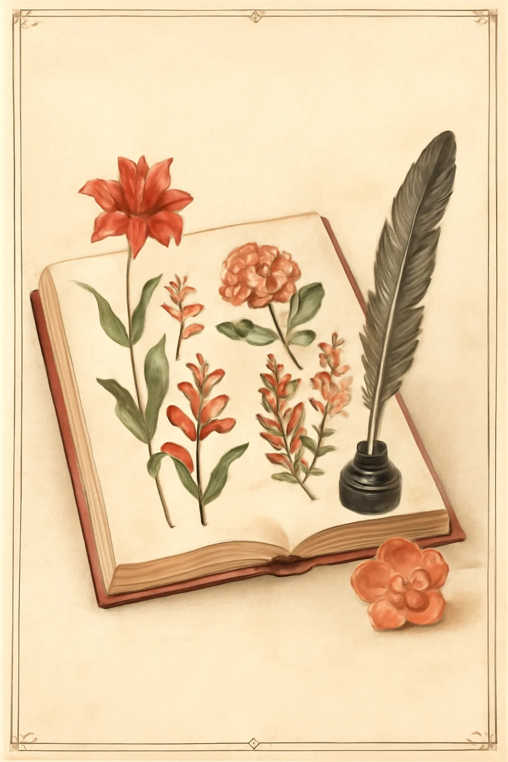 Illustration éditoriale botanique — Clitoris-moi.ch