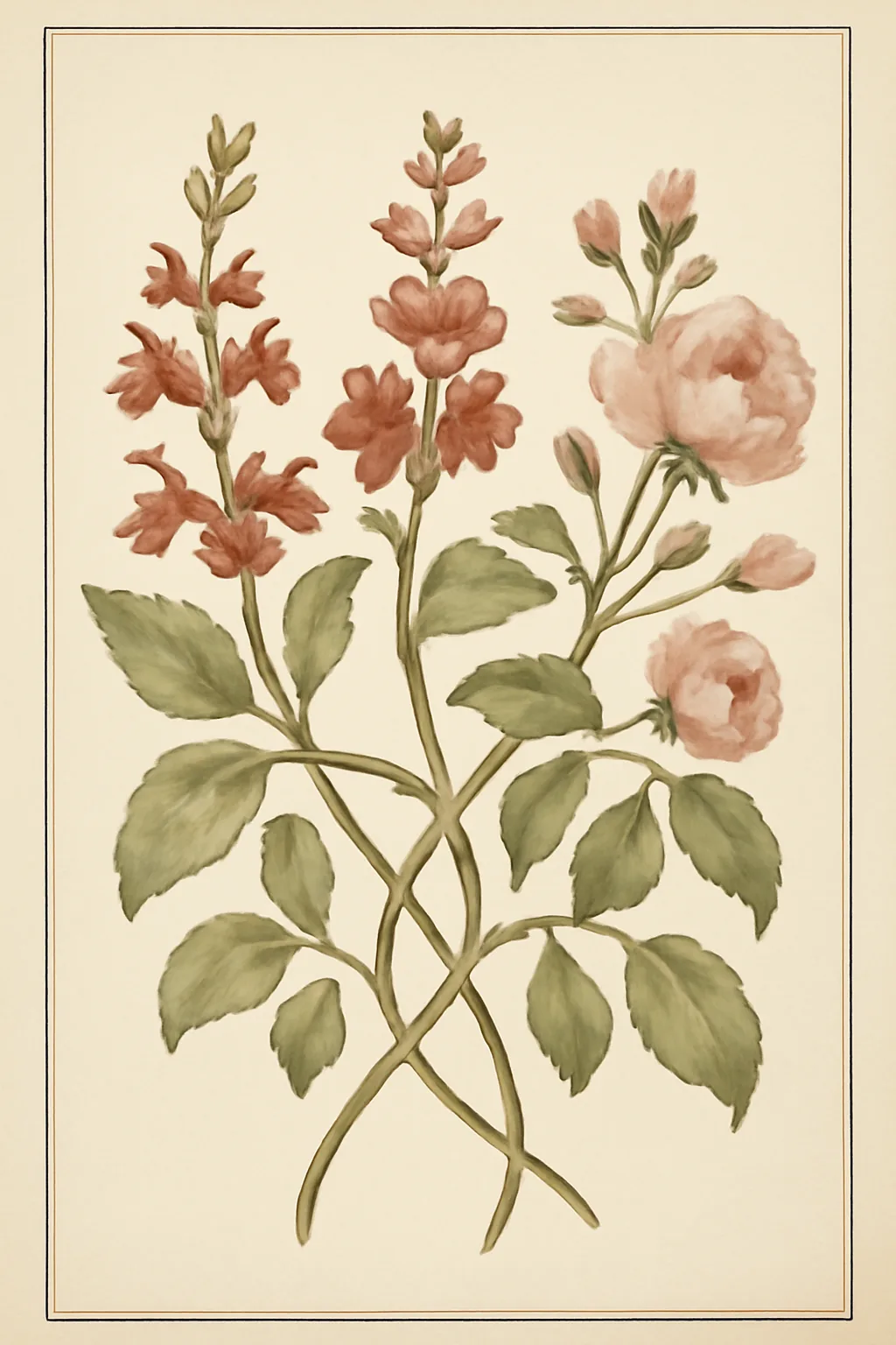 Illustration éditoriale botanique — Clitoris-moi.ch